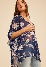 Floral Sheer Kimono, C6666, small