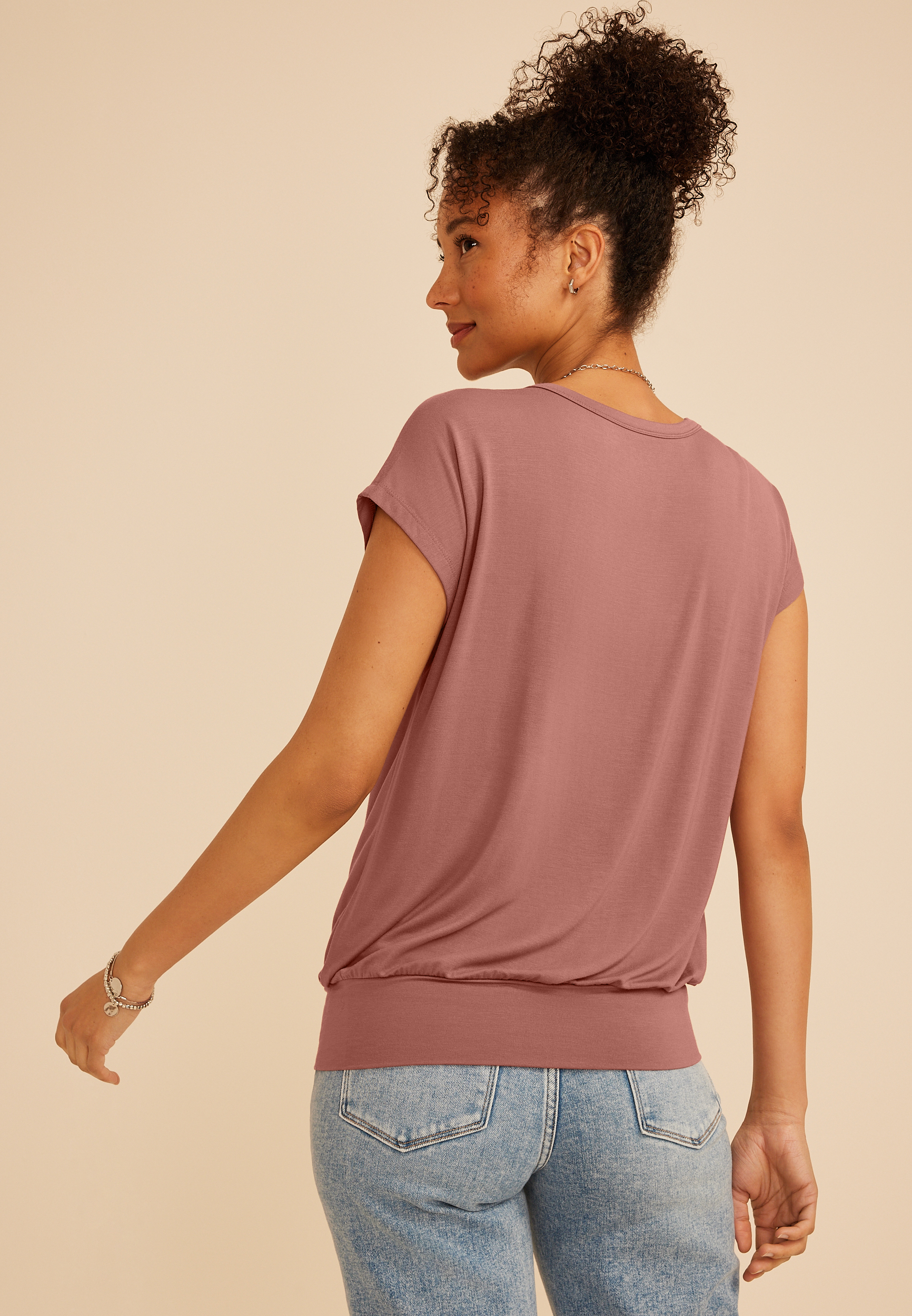 24/7 Short Sleeve Banded Tee, C4291, large