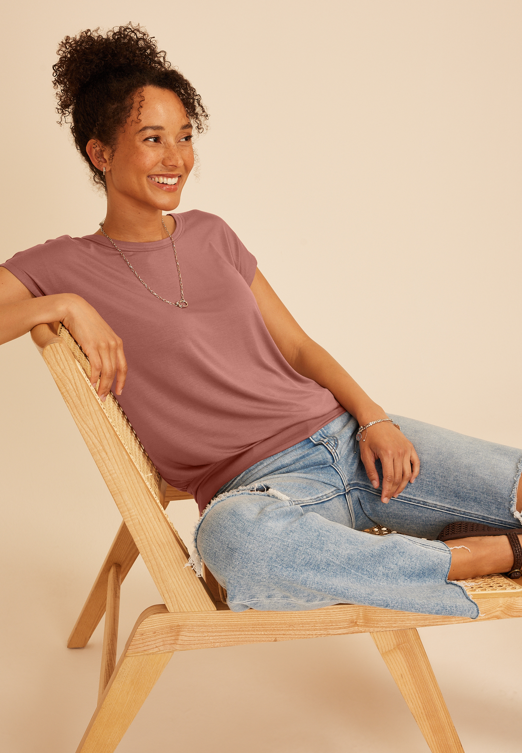 24/7 Short Sleeve Banded Tee, C4291, large