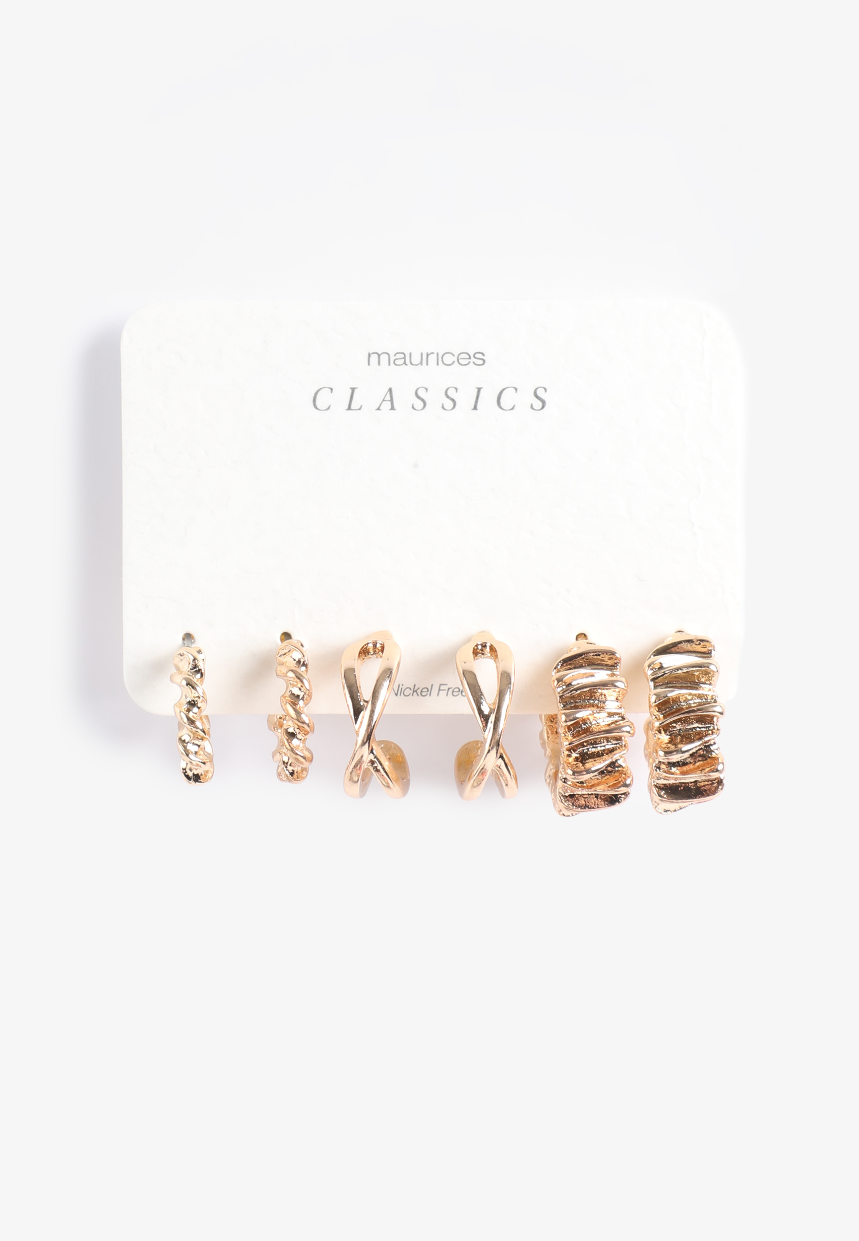 Gold Multi Hoop Earring Set