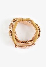 Mixed Neutral Stretch Bracelet Set, C605, small