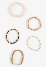 Mixed Neutral Stretch Bracelet Set, C605, small