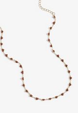 Everyday Layers Brown Heart Chain Necklace, C605, small