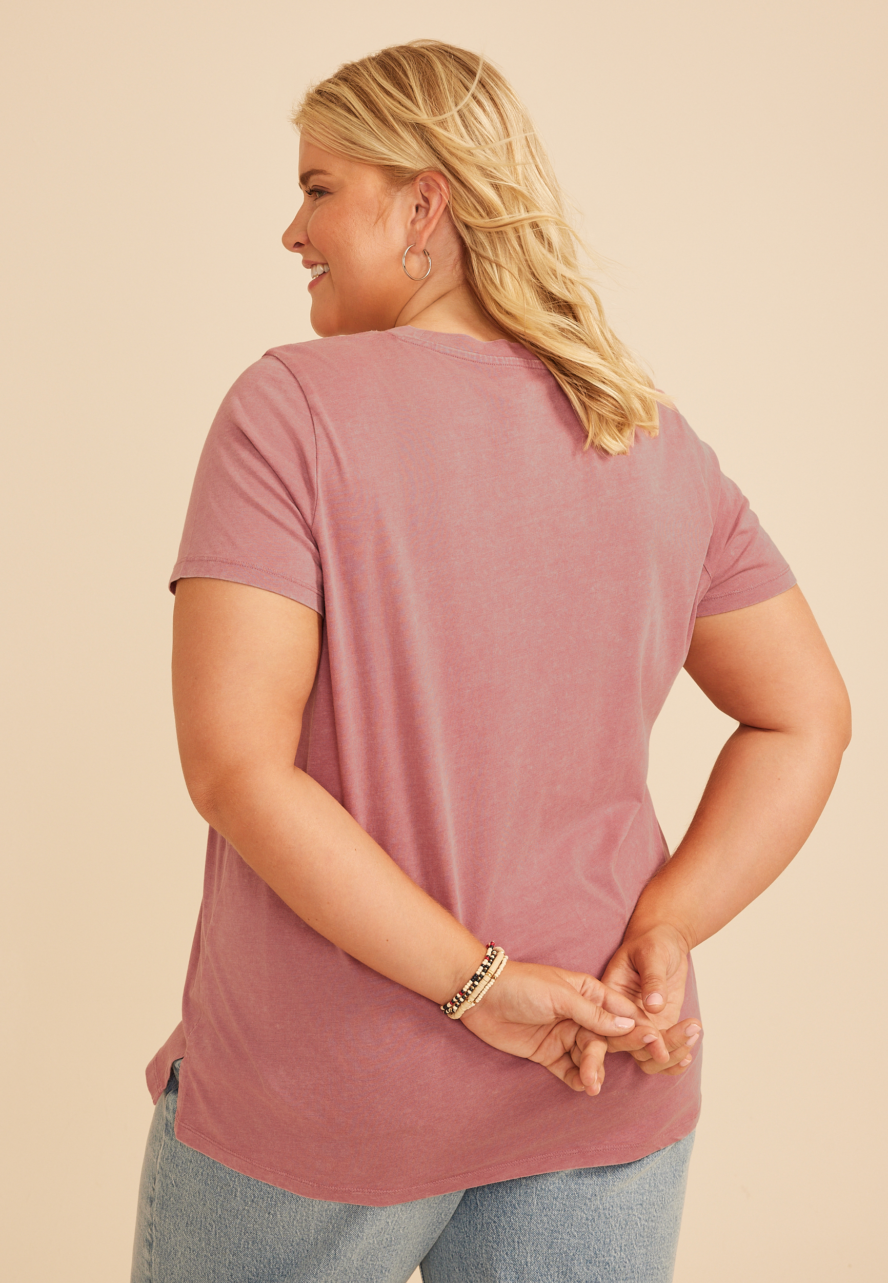 Plus Size Sunflower Butterfly Classic Fit Graphic Tee, C169, large
