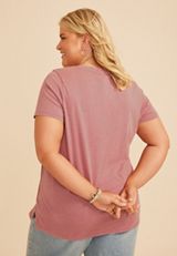 Plus Size Sunflower Butterfly Classic Fit Graphic Tee, C169, small