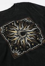 Sun Celestial Studded Classic Fit Graphic Tee, C106, small