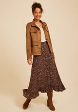 Faux Suede Pocket Jacket, C126, small