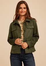 Faux Suede Pocket Jacket, C186, small