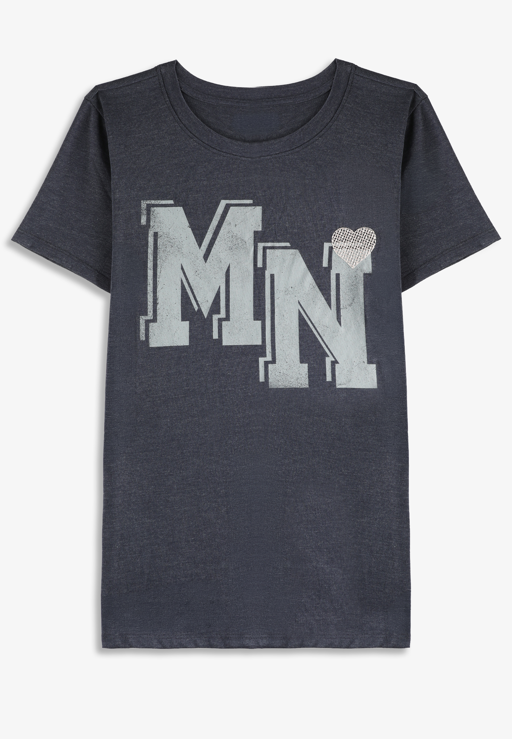 State Varsity Embroidered Heart Classic Graphic Tee