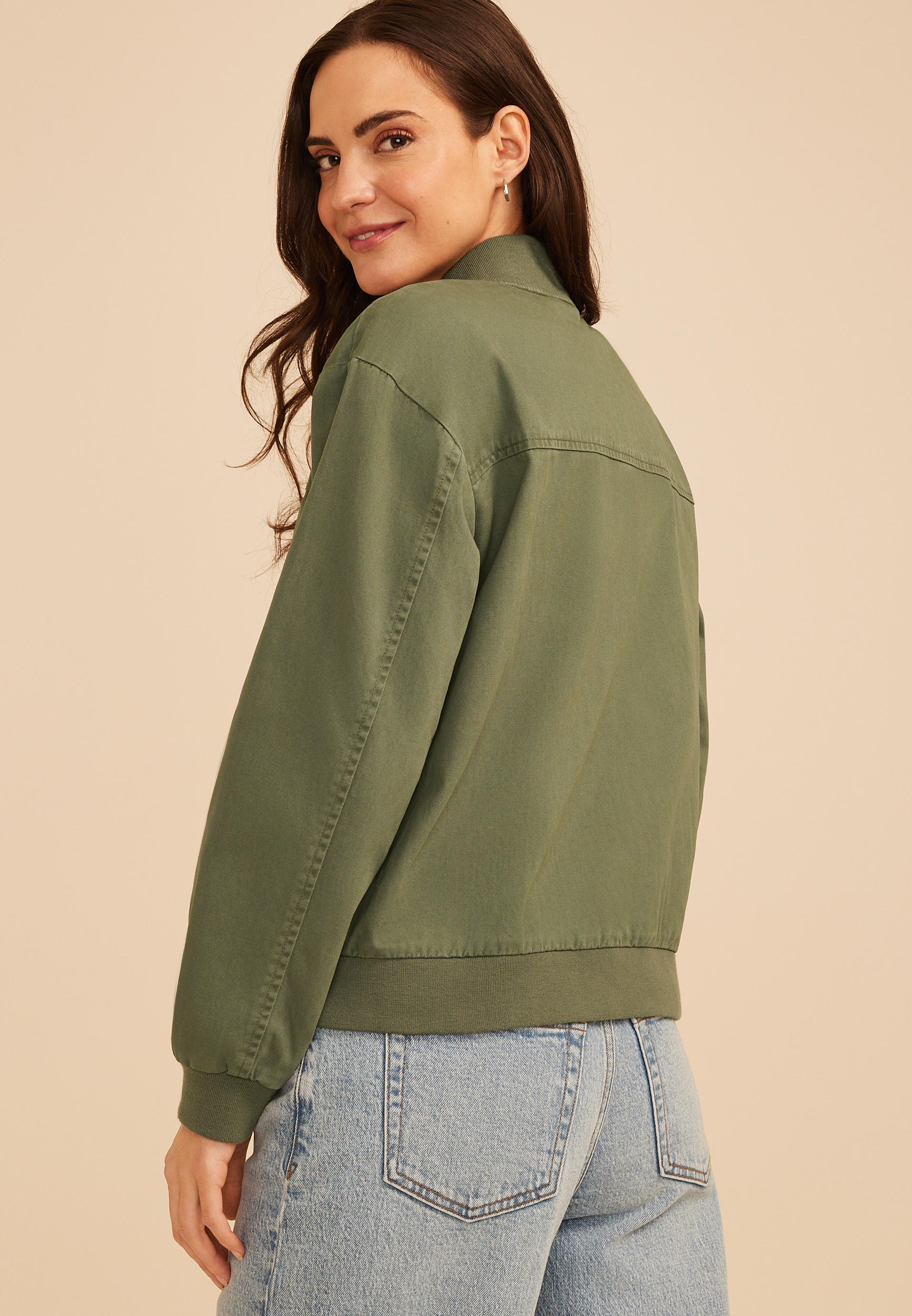 Twill Bomber Jacket, C1374, large
