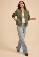 Twill Bomber Jacket, C1374, small