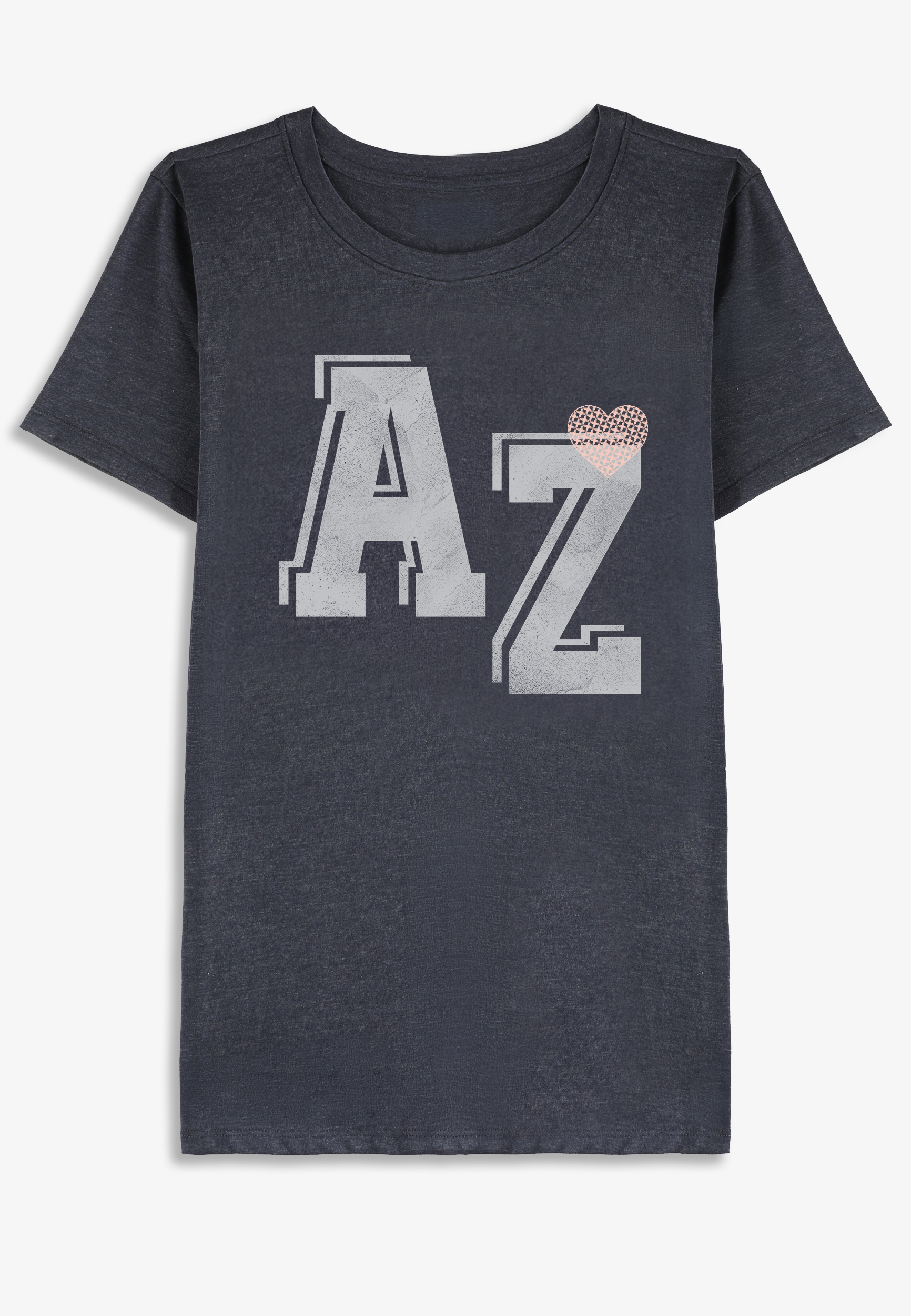 Plus State Varsity Embroidered Heart Classic Graphic Tee