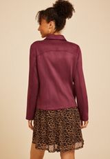 Faux Suede Biker Jacket, C7923, small