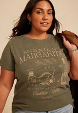 Plus Size Midnight Margaritas Classic Fit Graphic Tee, C9161, small