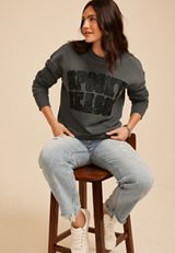 Spooky Season Lace Sweatshirt, C4033, small