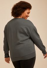 Plus Size Spooky Season Lace Sweatshirt, C4033, small
