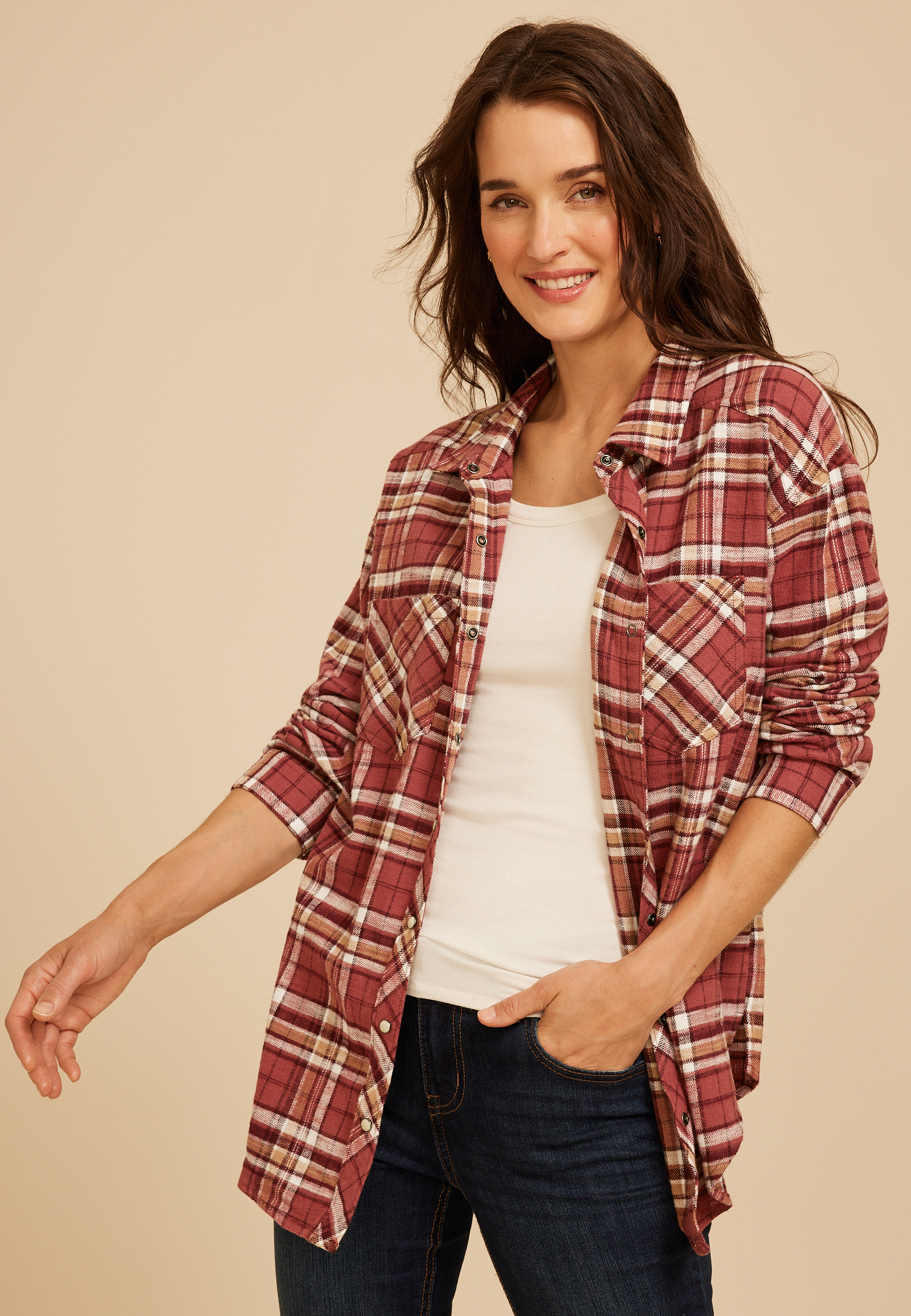 Cabin Plaid Button Down Shirt