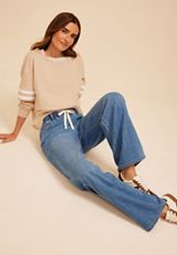 m jeans by maurices&trade; High Rise Soft Pull On Wide Leg Jean, C3337, small