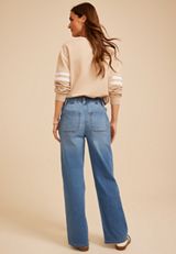 m jeans by maurices&trade; High Rise Soft Pull On Wide Leg Jean, C3337, small