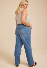 Plus Size m jeans by maurices™ High Rise Soft Pull On Straight Jean, C3337, small