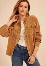 Corduroy Utility Shacket, C2325, small
