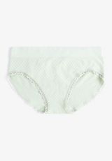 True Stretch Seamless Gingham Bikini Panty, C6446, small