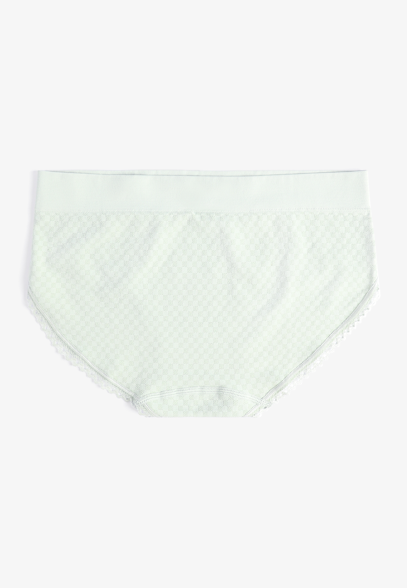 True Stretch Seamless Gingham Bikini Panty, C6446, large