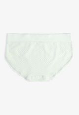 True Stretch Seamless Gingham Bikini Panty, C6446, small