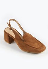Supercush Faux Suede Slingback Block Heel, C1144, small
