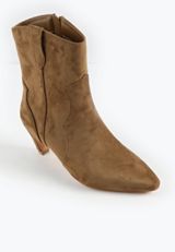 SuperCush Faux Suede Mid Calf Kitten Heel Boot, C211, small