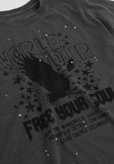 World Tour Free Your Soul Vintage Fit Graphic Tee, C9501, small