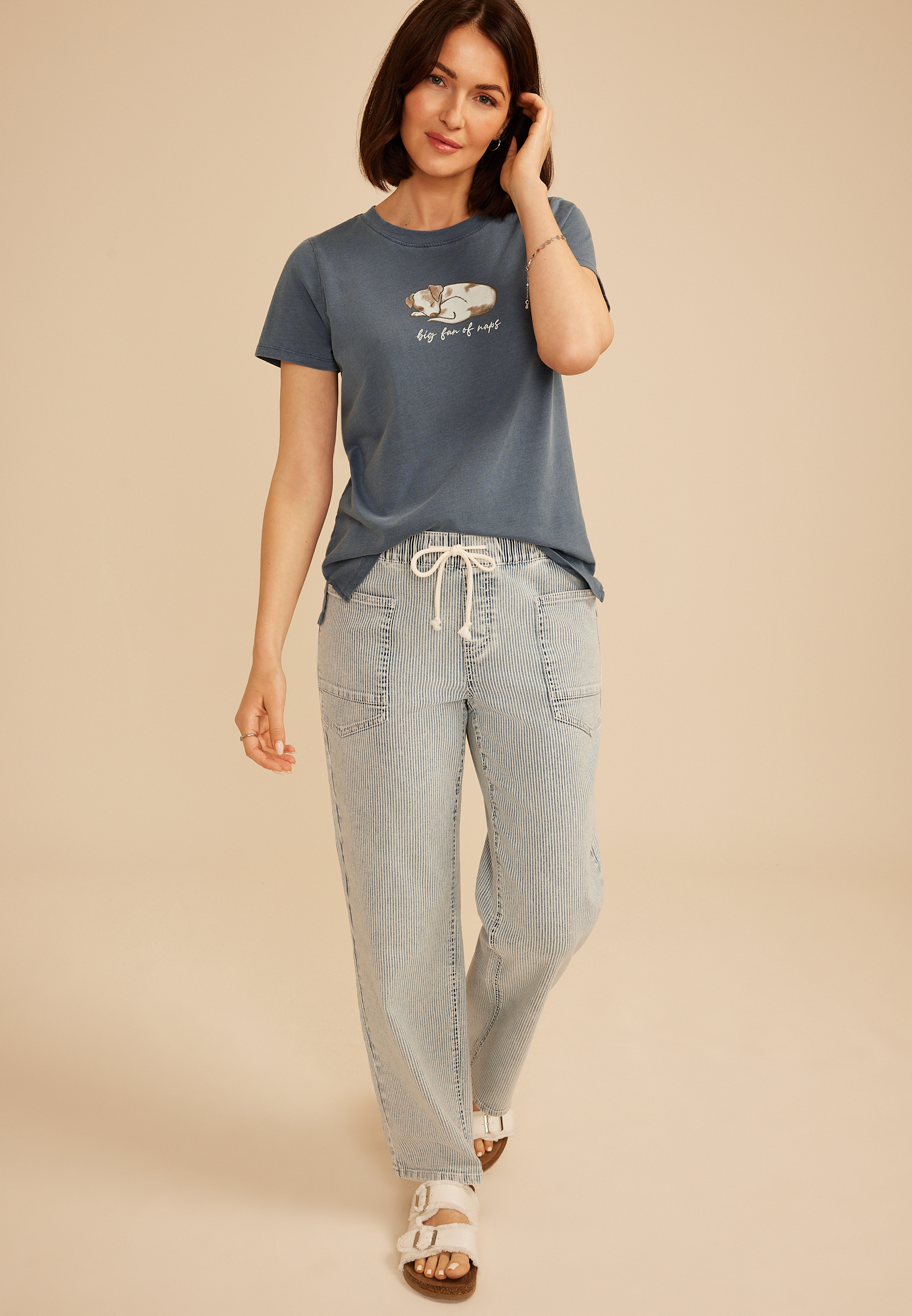 Big Fan Of Naps Classic Fit Graphic Tee, C1387, large