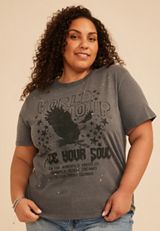 Plus Size World Tour Free Your Soul Vintage Fit Graphic Tee, C9501, small