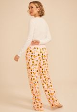 Halloween Dog Print Hacci Wide Leg Pajama Pant, C1980, small