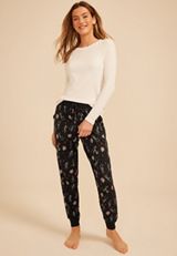 Halloween Skeleton Hacci Jogger Pajama Pant, C1756, small