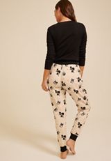 Halloween Black Cat Hacci Jogger Pajama Pant, C3986, small