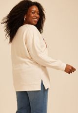Plus Size Willowsoft Maybe Later Sweatshirt, C2445, small