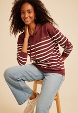 Homeward Striped Hoodie, C392, small