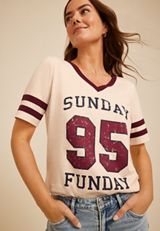 Sunday Funday Classic Fit Graphic Tee, C3363, small