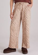 Washed Terry High Rise Wide Leg Pant, C9661, small