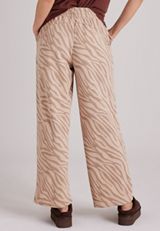 Washed Terry High Rise Wide Leg Pant, C9661, small
