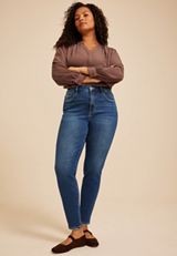Plus Size Flying Monkey™ High Rise Ankle Skinny Jean, C258, small