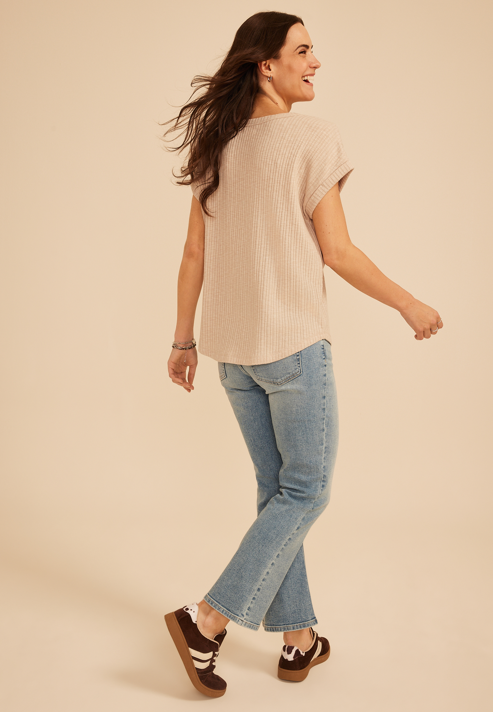 24/7 Slub Rib Relaxed Fit Tee, C3363, large