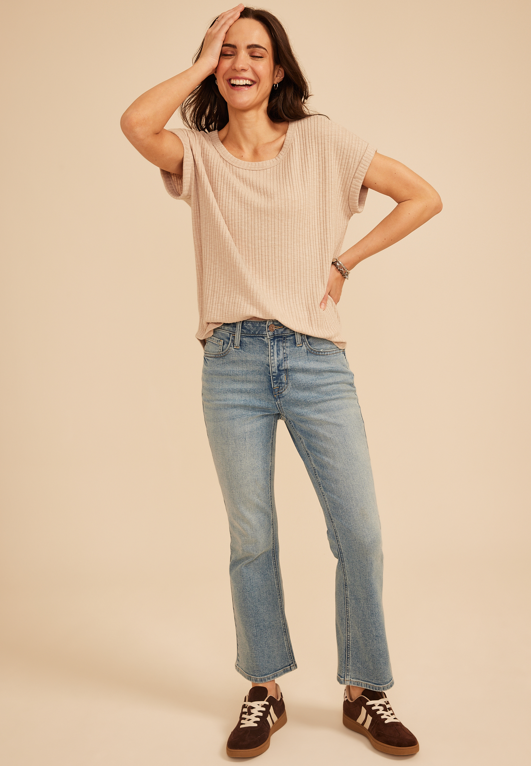 24/7 Slub Rib Relaxed Fit Tee, C3363, large