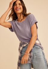24/7 Slub Rib Relaxed Fit Tee, LAVENDER GRAY, small