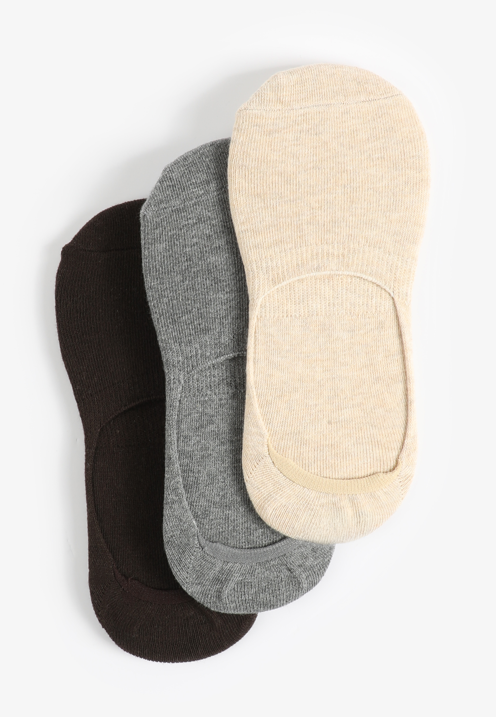 3 Pack Neutral No Show Socks