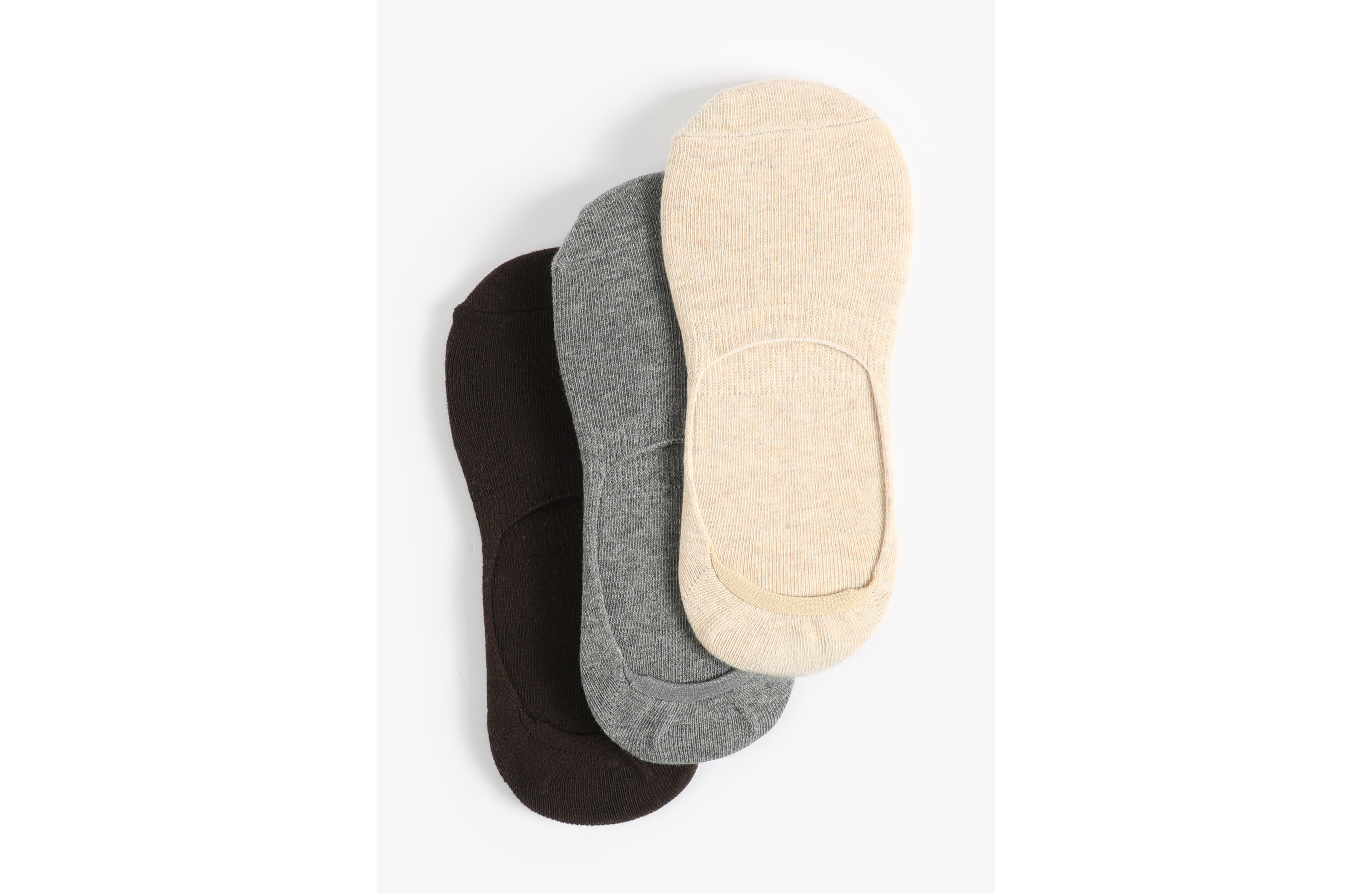 3 Pack Neutral No Show Socks