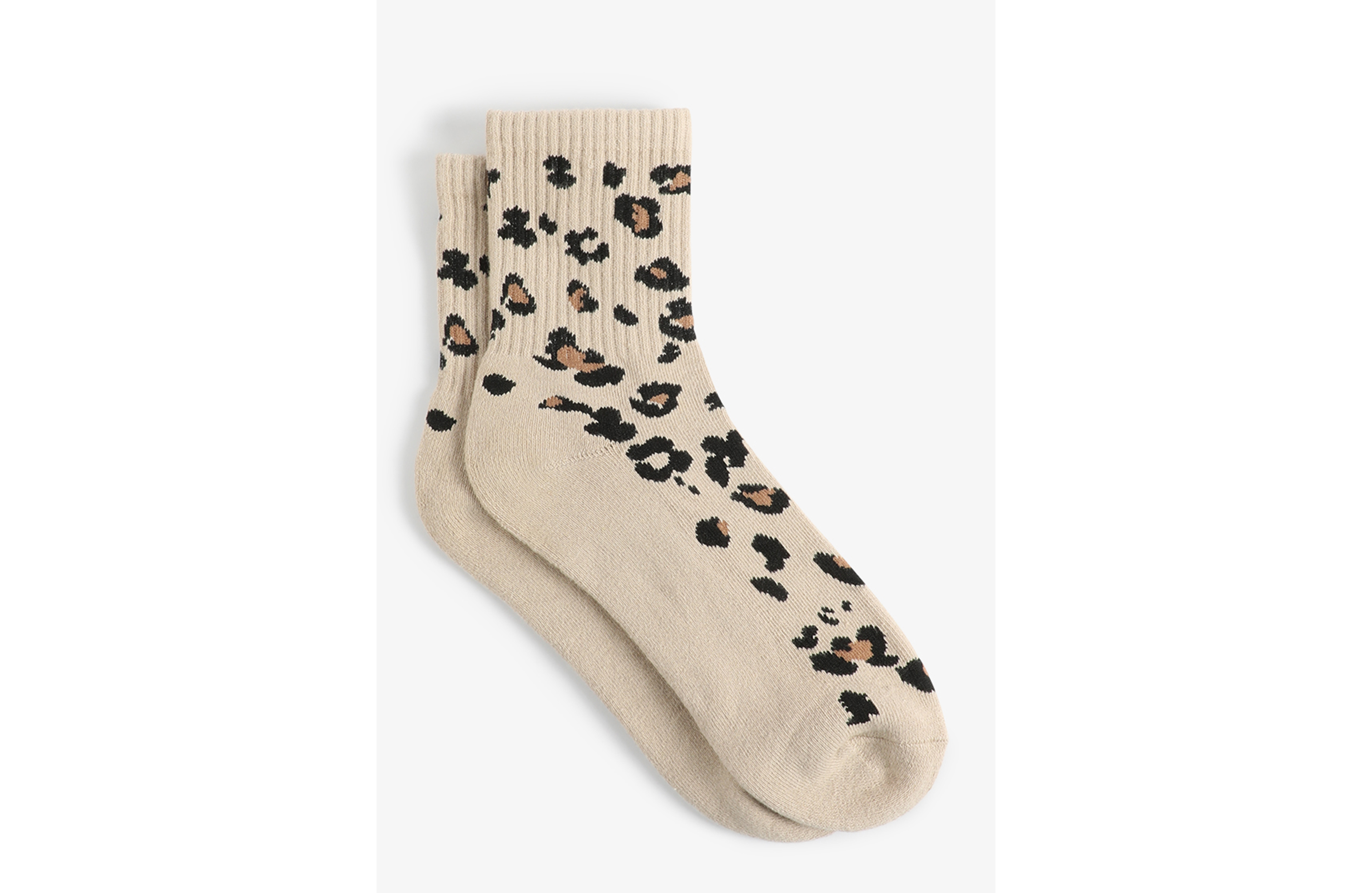 Leopard Short Crew Socks