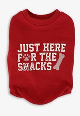 Here For The Snacks Pet Sweatshirt, C485, small