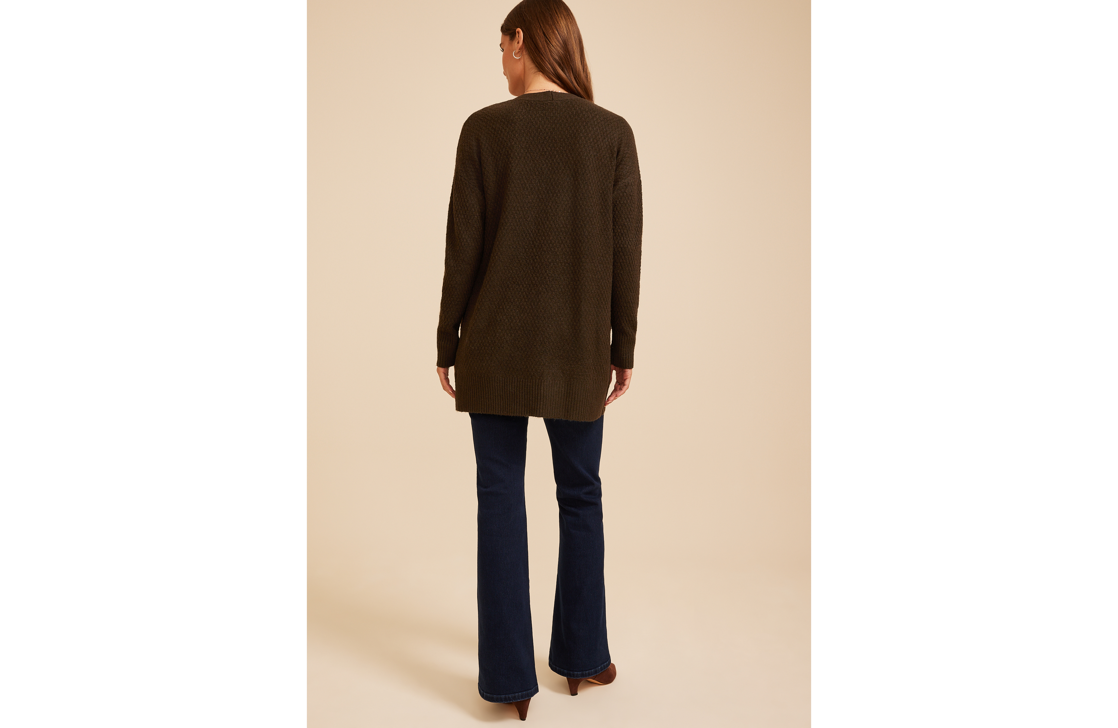 90s Slouch Open Front Cardigan
